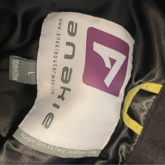 Anakie Abigal Slim Fit Insulated Snowboarding Ski Pants Green Size Large - Picture 7 of 8